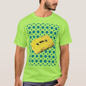 Pop Art Yellow Cassette Tape T-Shirt (Vorderseite)