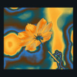Pop Art Yellow Cosmos Blume Poster<br><div class="desc">Pop Art Beautiful Yellow Cosmos Blume</div>