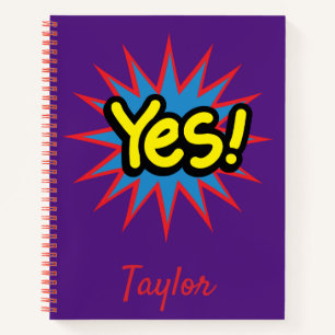 Pop Art yes Notizblock