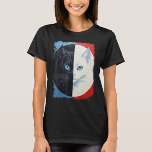 Pop Art Yin Yang Katze T-Shirt