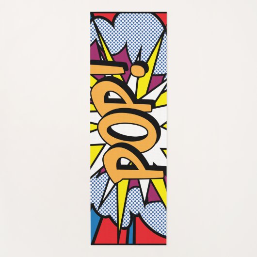 Pop Art Yoga Yogamatte (Vorderseite)