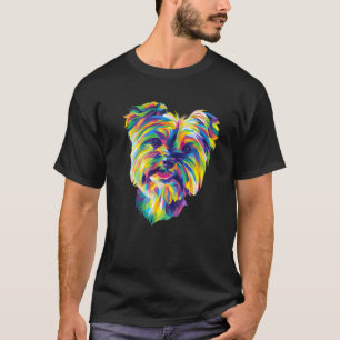 Pop Art Yorkshire Terrier Portrait Yorkie T-Shirt