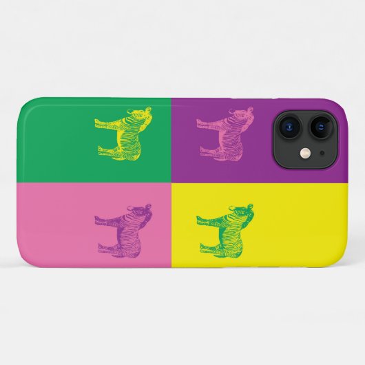 Pop Art Zebra Case-Mate iPhone Case (Rückseite (Horizontal))