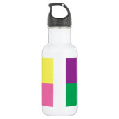 Pop Art Zebra Edelstahlflasche (Rückseite)