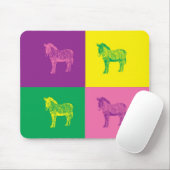 Pop Art Zebra Mousepad (Mit Mouse)