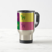 Pop Art Zebra Reisebecher (VorderseiteRechts)