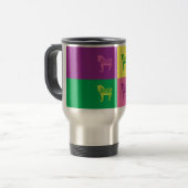 Pop Art Zebra Reisebecher (Vorderseite Links)