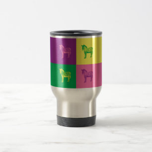 Pop Art Zebra Reisebecher