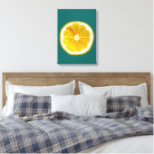 Pop Art Zitronengelb Leinwanddruck (Insitu (Schlafzimmer))