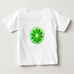Pop Art Zitrusfrüchte Limone Früchte Original Aqua Baby T-shirt