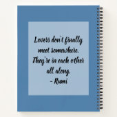 Pop Art | Zwei Frauen | Rumi Liebe Zitat Notizblock (Rückseite)