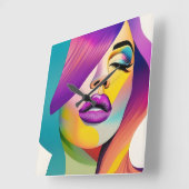 Pop Artikel 1 Quadratische Wanduhr (Winkel)