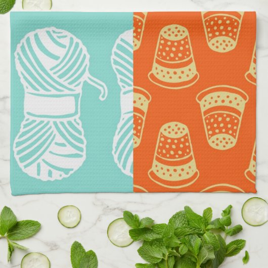 Pop-Artmuster - nähend Geschirrtuch (Gefaltet)