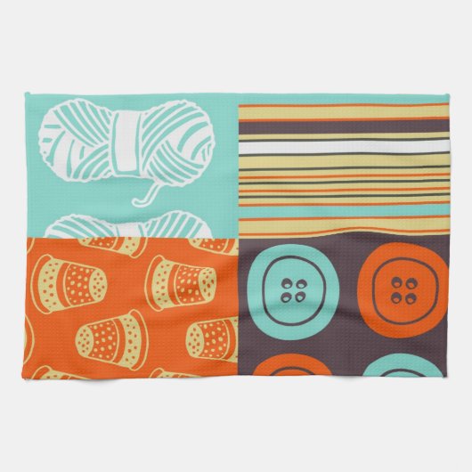 Pop-Artmuster - nähend Geschirrtuch (Horizontal)