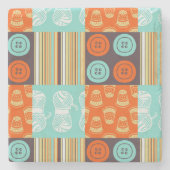 Pop-Artmuster - nähend Steinuntersetzer (Vorderseite)