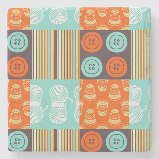 Pop-Artmuster - nähend Steinuntersetzer (Vorderseite)