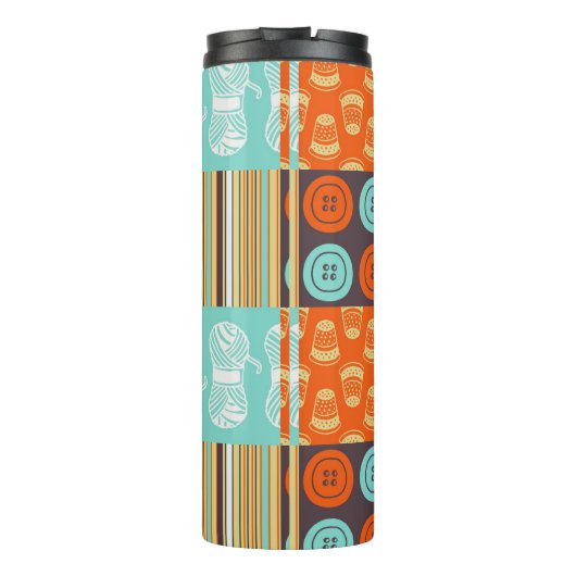 Pop-Artmuster - nähend Thermosbecher (Rückseite)