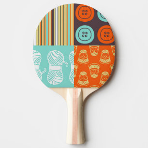 Pop-Artmuster - nähend Tischtennis Schläger