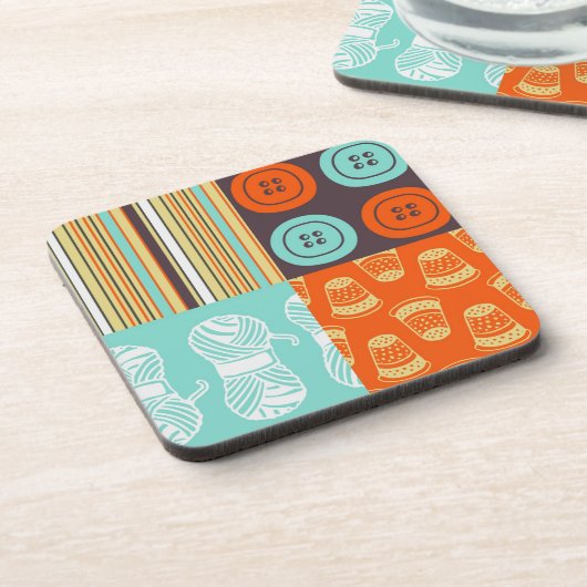 Pop-Artmuster - nähend Untersetzer (Linke Seite)