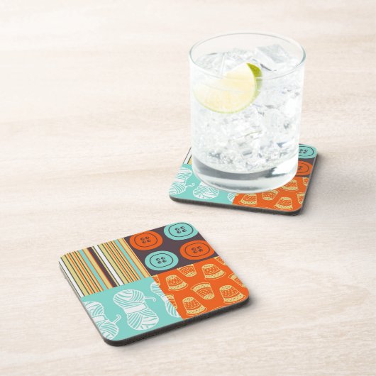 Pop-Artmuster - nähend Untersetzer (Rechte Seite)