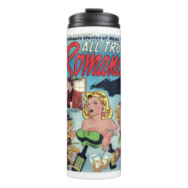 Pop Arts - Real Liebe - Romantische Vintage Comice Thermosbecher