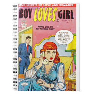 Pop Arts - Romance - Junge Lieben Mädchen - Anruf Notizblock