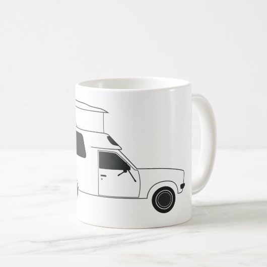 Pop auf Chinook-Camper Kaffeetasse (VorderseiteRechts)