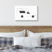 Pop auf Chinook-Camper Leinwanddruck (Insitu (Schlafzimmer))