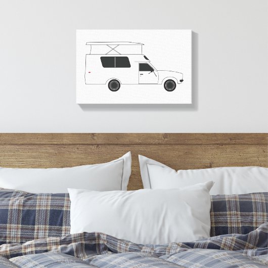 Pop auf Chinook-Camper Leinwanddruck (Insitu (Schlafzimmer))