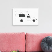 Pop auf Chinook-Camper Leinwanddruck (Insitu (Wohnzimmer))