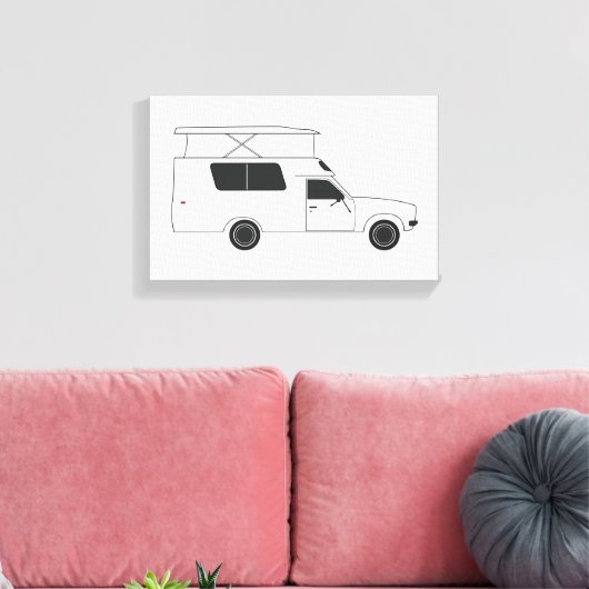 Pop auf Chinook-Camper Leinwanddruck (Insitu (Wohnzimmer))