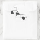 Pop auf Chinook-Camper Runder Aufkleber (Tasche)