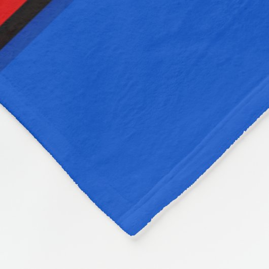 Pop auf Hexagon-Blume Red Blue Isometric Muster Fleecedecke (Ecke)