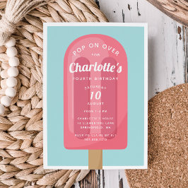 Pop auf | Popsimic Summer Kindergeburtstag Party Einladung