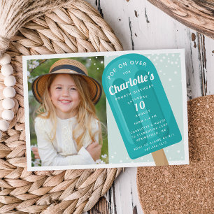 Pop auf   Popsimic Summer Kindergeburtstag Party Einladung