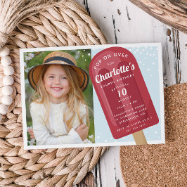 Pop auf | Popsimic Summer Kindergeburtstag Party Einladung