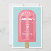 Pop auf | Popsimic Summer Kindergeburtstag Party Einladung (Vorderseite)