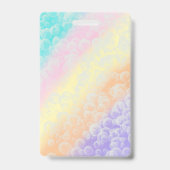 Pop auf über Blasen Kindergeburtstag Party laden Ausweis (Rückseite)