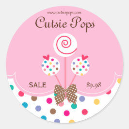 Pop Aufkleber Backwaren Niedlich Dosen Rosa Weiß