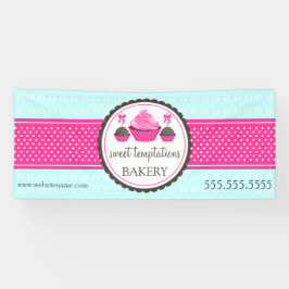 Pop aus Kuchen Türkis Banner