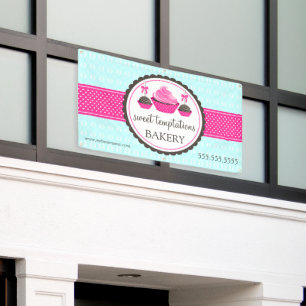 Pop aus Kuchen Türkis Banner