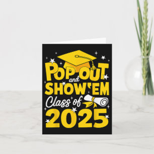 Pop aus und zeigen EUM Cl of 2025 Senior 2025 Grad Karte