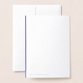 Pop Baby Boy Blue Pea Baby Dusche nach Maß Folienkarte (Rückseite mit Umschlag)