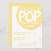 POP Baby-Duschen-Einladung Einladung (Vorne/Hinten)