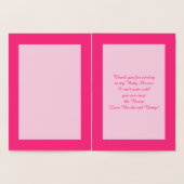 Pop Baby Girl Pink Pea Babydusche nach Maß Folienkarte (Innenseite)