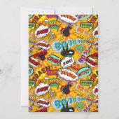 Pop Baby Showroom Comic Book Modern Einladung (Rückseite)