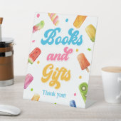 Pop Babydusche - Bücher und Geschenke Sockelschild (In SItu)