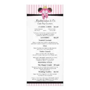 Pop backen nach Maß Werbekarte