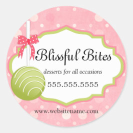 Pop Bäckerei Box Siegel Runder Aufkleber