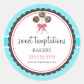 Pop Backwaren Verpackung Runder Aufkleber (Vorderseite)